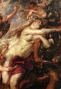 RUBENS, Pieter Pauwel The Consequences of War (detail) France oil painting reproduction